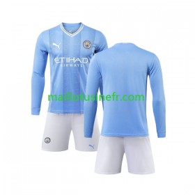 Maillot de Foot Manchester City Domicile 2023-24 Manches Longues - Enfant